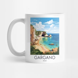 A Pop Art Travel Print of Gargano - Italy Mug